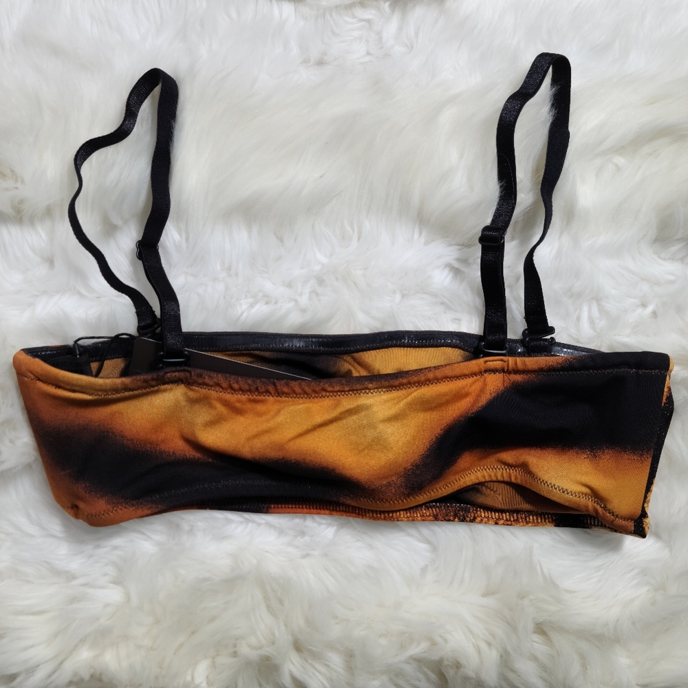 Cavalli x Skims Tiger Face Print Micro Bandeau X-Small Women. NEW - Picture 2 of 5